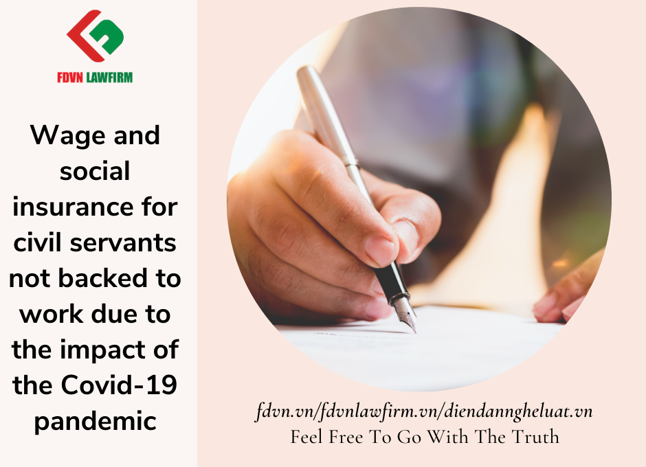 Wage and social insurance for civil servants not backed to work due to