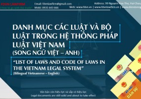LIST OF LAWS AND CODE OF LAWS IN THE VIETNAM LEGAL SYSTEM
