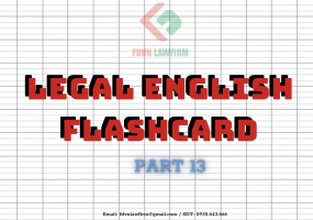 LEGAL ENGLISH FLASHCARD PART 13