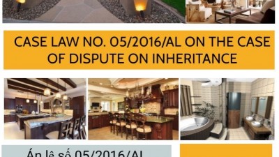 CASE LAW NO.05/2016/AL ON THE CASE OF DISPUTE ON INHERITANCE