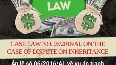 CASE LAW NO.06/2016/AL ON THE CASE OF DISPUTE ON INHERITANCE