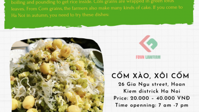 Cốm Hà Nội – Best dish in Ha noi (sticky green rice)