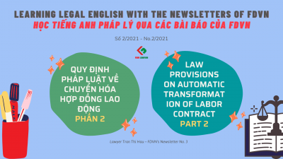 LEARNING ENGLISH WITH FDVN'S NEWSLETTER NO. 02/2021