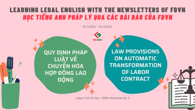 Learning English with FDVN's Newsletter No. 01/2021