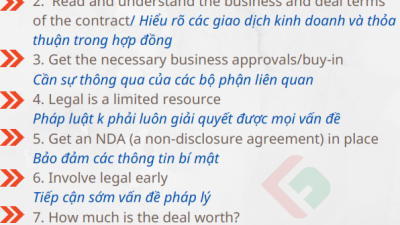 TEN THINGS: HELP YOUR CLIENT GET THEIR CONTRACT THROUGH LEGAL QUICKLY