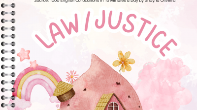 Cornell notes for Legal Vocabs and Phrases - Part 6: Law/Justice