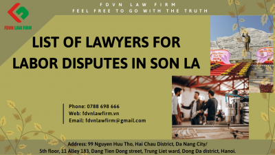 LIST OF LAWYERS FOR LABOR DISPUTES IN SON LA