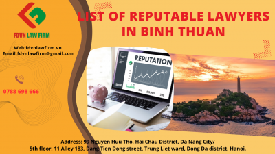 LIST OF REPUTABLE LAWYERS IN BINH THUAN