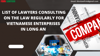 LIST OF LAWYERS CONSULTING ON THE LAW REGULARLY FOR VIETNAMESE ENTERPRISES IN LONG AN 
