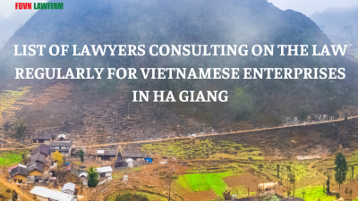 LIST OF LAWYERS CONSULTING ON THE LAW REGULARLY FOR VIETNAMESE ENTERPRISES IN HA GIANG