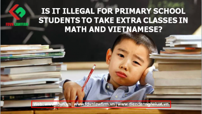 Is it illegal for primary school students to take extra classes in Math and Vietnamese?