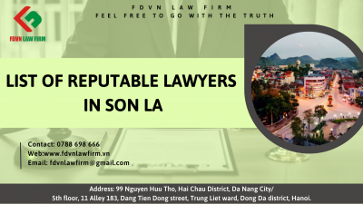 LIST OF REPUTABLE LAWYERS IN SON LA
