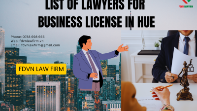 LIST OF LAWYERS FOR BUSINESS LICENSE IN HUE