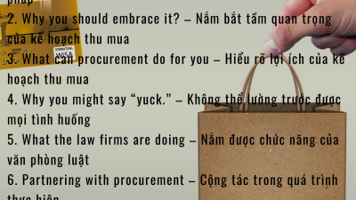 TEN THINGS: LEGAL PROCUREMENT – THE NEXT BIG THING FOR IN-HOUSE LAWYERS