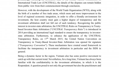 TRANSPARENCY: “ARE WE READY TO LIFT THE VEIL OF CONFIDENTIALITY OF ARBITRATION?”