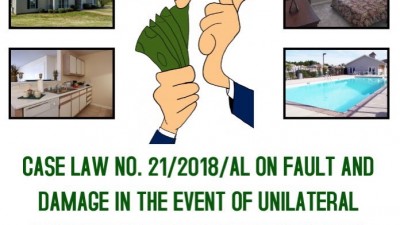 CASE LAW NO.21/2018/AL ON FAULT AND DAMAGE IN THE EVENT OF UNILATERAL TERMINATION OF THE LEASE CONTRACT