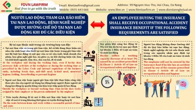 AN EMPLOYEE BUYING THE INSURANCE SHALL RECEIVE OCCUPATIONAL ACCIDENT INSURANCE BENEFIT IF THE FOLLOWING REQUIREMENTS ARE SATISFIED