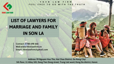 LIST OF LAWYERS FOR MARRIAGE AND FAMILY IN SON LA