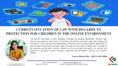 CURRENT SITUATION OF LAW WITH REGARDS TO PROTECTION FOR CHILDREN IN THE ONLINE ENVIRONMENT