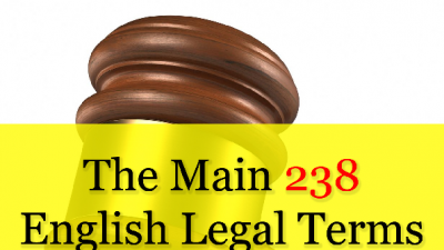 THE MAIN 238 ENGLISH LEGAL TERMS - KOLOSOV KONSTANTIN