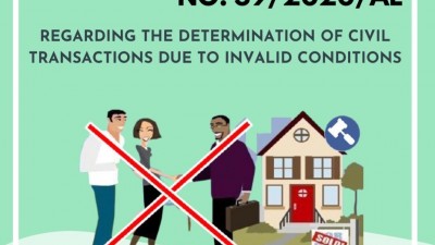 CASE LAW NO.39/2020/AL REGARDING THE DETERMINATION OF CIVIL TRANSACTIONS DUE TO INVALID CONDITIONS