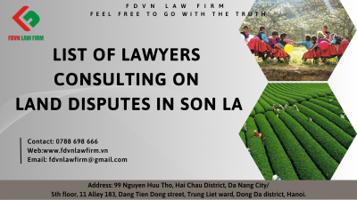 LIST OF LAWYERS CONSULTING ON LAND DISPUTES IN SON LA