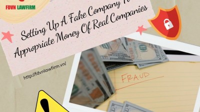 Setting up a fake company to appropriate money of real companies