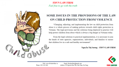 SOME ISSUES IN THE PROVISIONS OF THE LAW ON CHILD PROTECTION FROM VIOLENCE