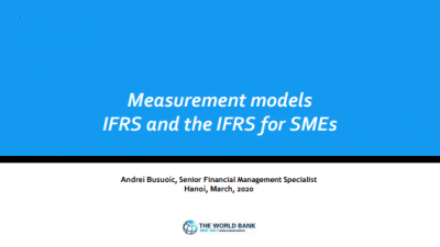 Measurement models IFRS and the IFRS for SMEs