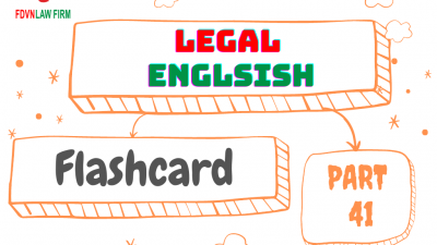 LEGAL ENGLISH FLASHCARD PART 41