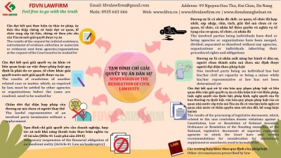 SUSPENSION OF THE RESOLUTION OF CIVIL LAWSUITS