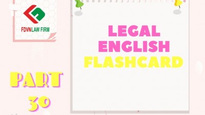LEGAL ENGLISH FLASHCARD PART 30