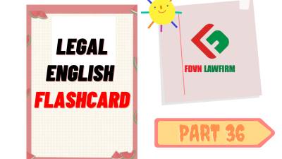 LEGAL ENGLISH FLASHCARD PART 36
