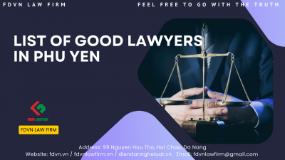 LIST OF GOOD LAWYERS IN PHU YEN