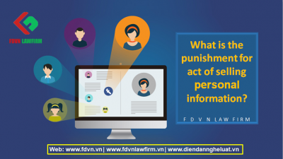 What is the punishment for act of selling personal information? 