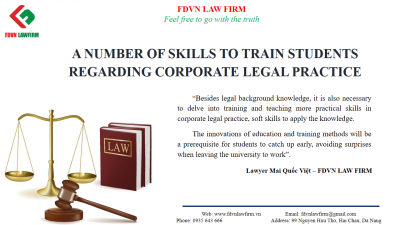 A NUMBER OF SKILLS TO TRAIN STUDENTS REGARDING CORPORATE LEGAL PRACTICE
