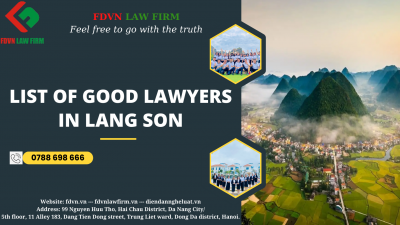 LIST OF GOOD LAWYERS IN LANG SON