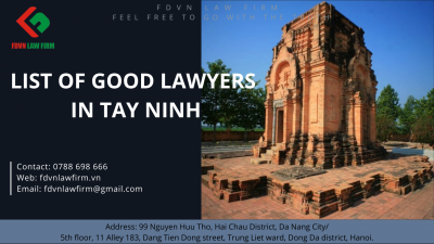 LIST OF GOOD LAWYERS IN TAY NINH