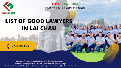 LIST OF GOOD LAWYERS IN LAI CHAU