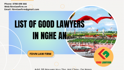 LIST OF GOOD LAWYERS IN NGHE AN