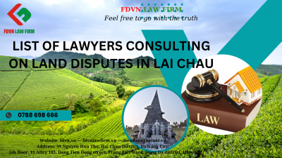 LIST OF LAWYERS CONSULTING ON LAND DISPUTES IN LAI CHAU