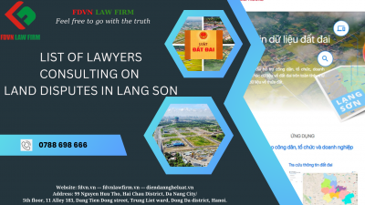 LIST OF LAWYERS CONSULTING ON LAND DISPUTES IN LANG SON