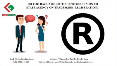 Do you have a right to express opinion to state agency on trademark registration?