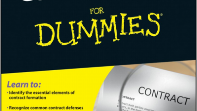 CONTRACT LAW FOR DUMMIES – SCOTT J. BURNHAM