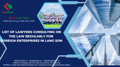 LIST OF LAWYERS CONSULTING ON THE LAW REGULARLY FOR FOREIGN ENTERPRISES IN LANG SON