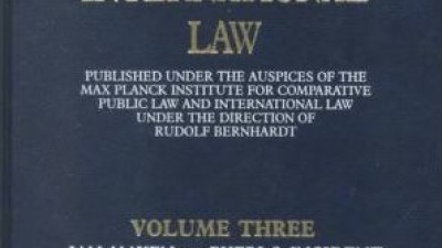 ENCYCLOPEDIA OF PUBLIC INTERNATIONAL LAW