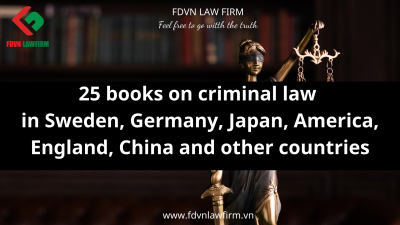 25 books on criminal law in Sweden, Germany, Japan, America, England, China and other countries