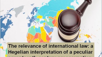 The relevance of international law: a Hegelian interpretation of a peculiar seventeenth-century preoccupation