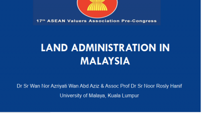 LAND ADMINISTRATION IN MALAYSIA
