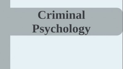 Criminal Psychology